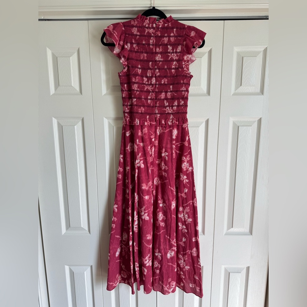 Sea New York Monet Smocked Midi Dress Size 0 - Picture 7 of 10